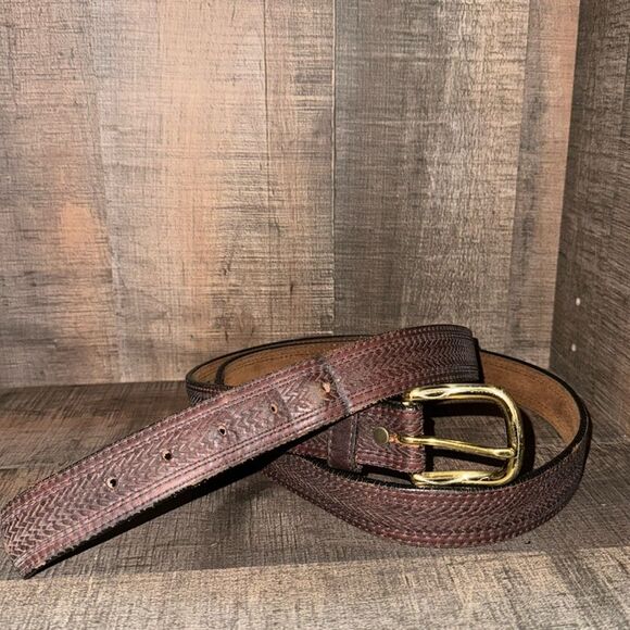 LEEGIN leather‎ Belt- Diamond print- size 50 - Picture 1 of 9
